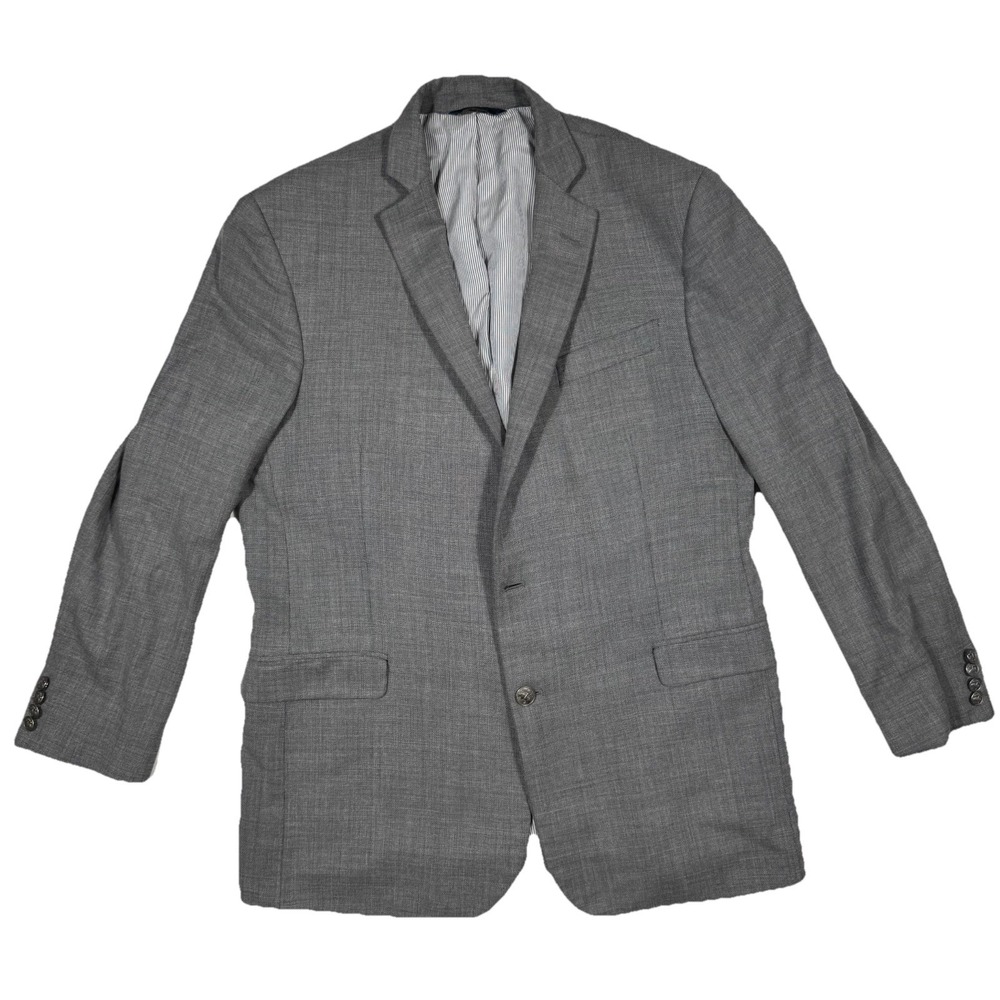 Brooks‎ Brothers Explorer Regent Fit Blazer Mens 44L Gray 88% Wool